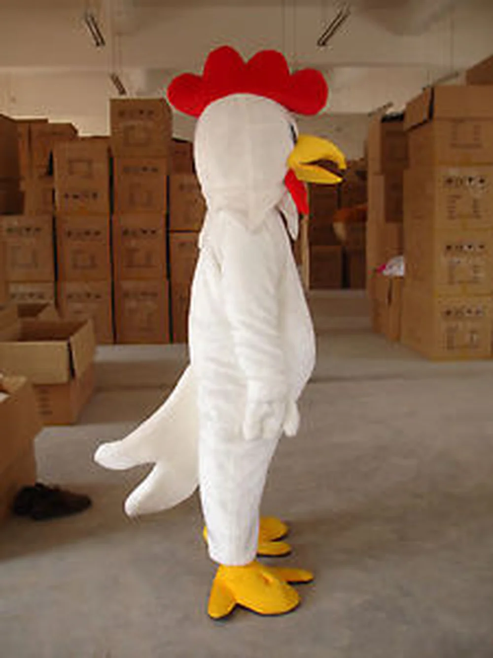 White/Yellow Funny Chicken Mascot Costume Adult Party Halloween Cosplay Advertising Carnival Christmas Easter | Тематическая одежда
