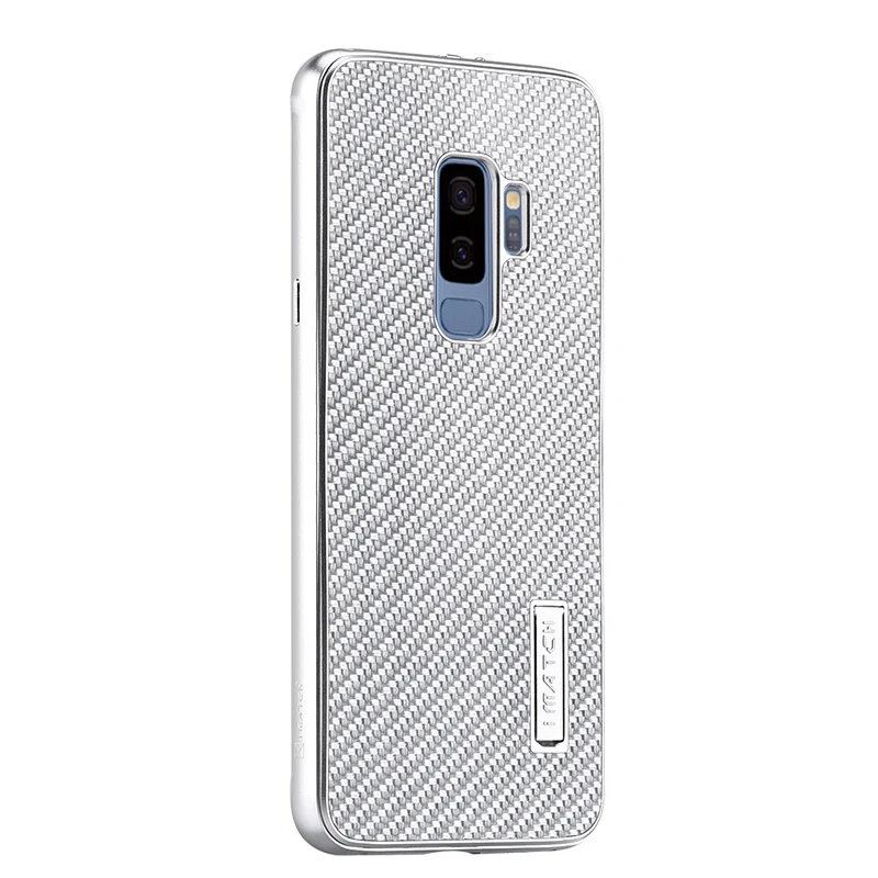 Full Sliver Для samsung Galaxy S9/S8 Plus чехол Роскошный металлический алюминиевый бампер чехол из углеродного волокна Защитный чехол s для samsung Galaxy S9 S8 чехол - Цвет: Full Sliver