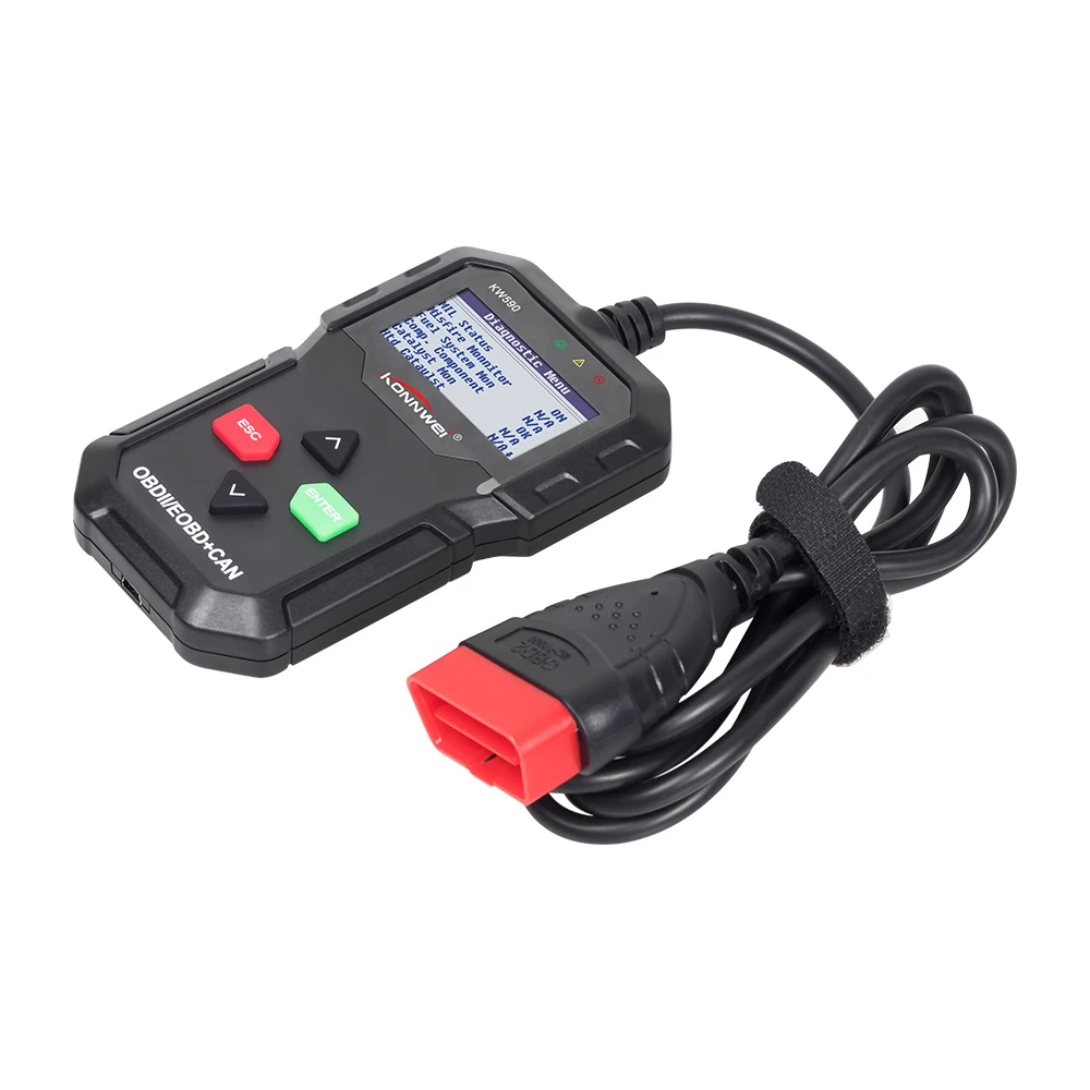 KONNWEI KW590 OBD2 автоматический диагностический инструмент сканер кода поддержка 12В