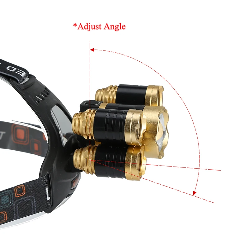 Налобный фонарь Anjoet 20000 люмен CREE 5 светодиодов XML T6 + 4 * XPE|Налобные LED-фонари| |
