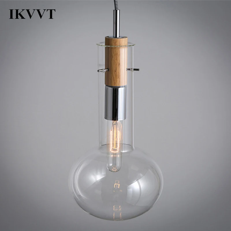 IKVVT креативное Стекло E27 подвесные светильники Европейская винная бутылка