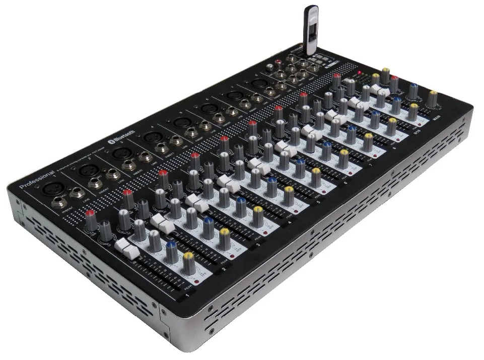 STARAUDIO New Pro PA DJ Stage 10 CH Mixer USB Bluetooth Mp3 Player W/ 1 Wired Handheld Dynamic Microphone SMX-1000B | Электроника