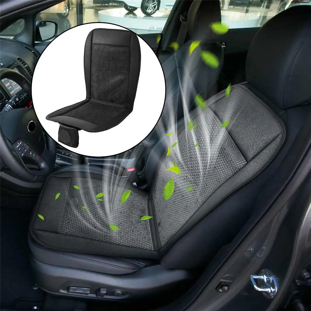 

12V Car Cooling Seat Cushion Cover With Air Ventilated Fan Conditioned Cooler Pad Suitable For All Cars Auto Accessories