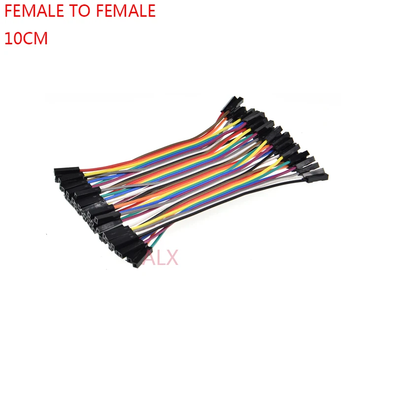 10CM FEMALE-FEMALE 40PIN DUPONT линия 10 см 20 см 30 см мужчин и женщин 40p Перемычка провода Dupont Соединительный кабель для PCB ARDUINO - Цвет: 10CM FEMALE-FEMALE