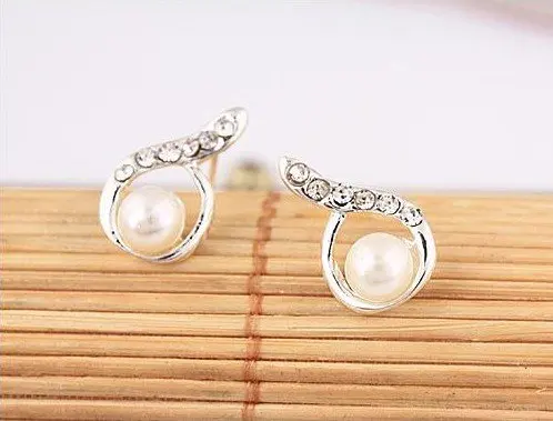 Новый стиль хит продаж Модные капельки воды жемчужные серьги из горного хрусталя