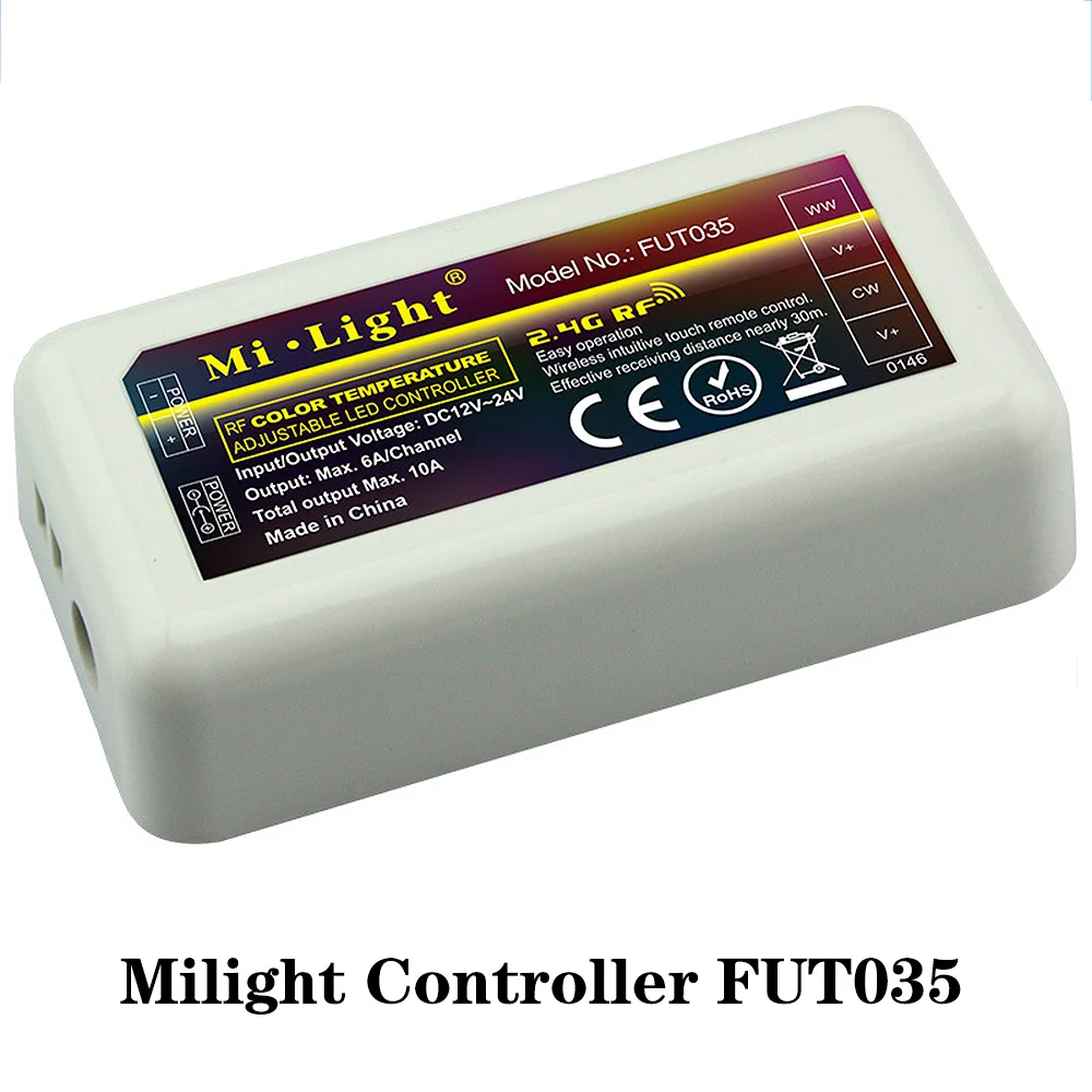 BSOD светодиодный контроллер Milight FUT035 4 зоны Беспроводной RF 2 4G Цвет Температура