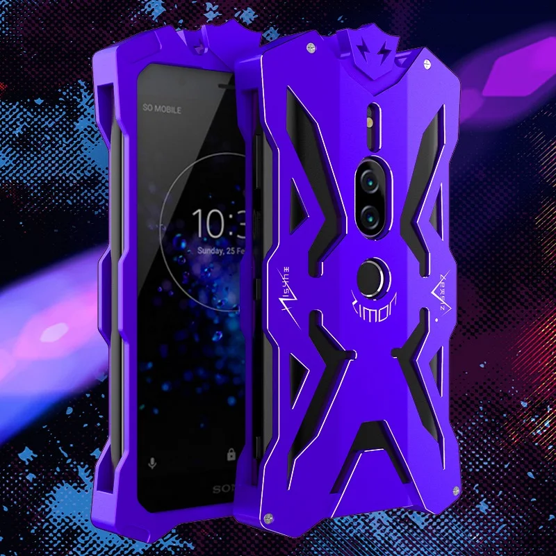 

Чехол-накладка для Sony Xperia XZ2 premium, алюминиевый, жесткий