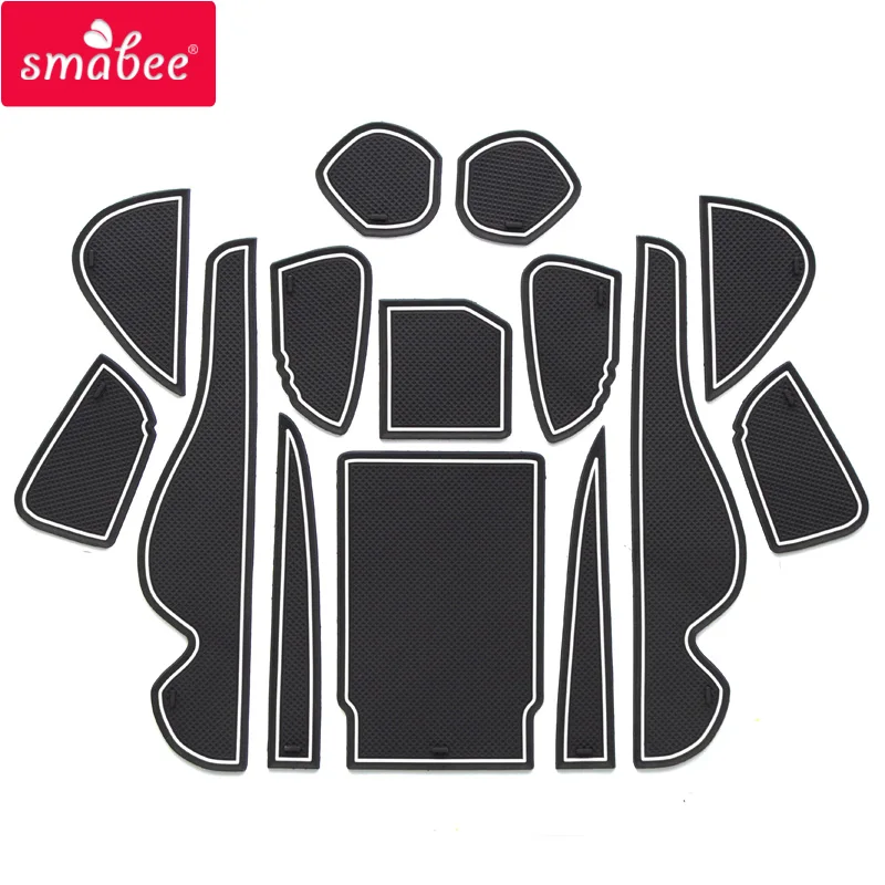 Smabee слот для ворот коврик TOYOTA HARRIER 60 серии 2014 2016 дверей и подстаканников
