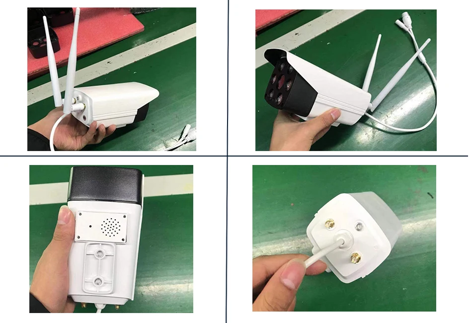 1080P красочное ночное видение Wi Fi IP камера двойной источник света plug and play 2 way аудио
