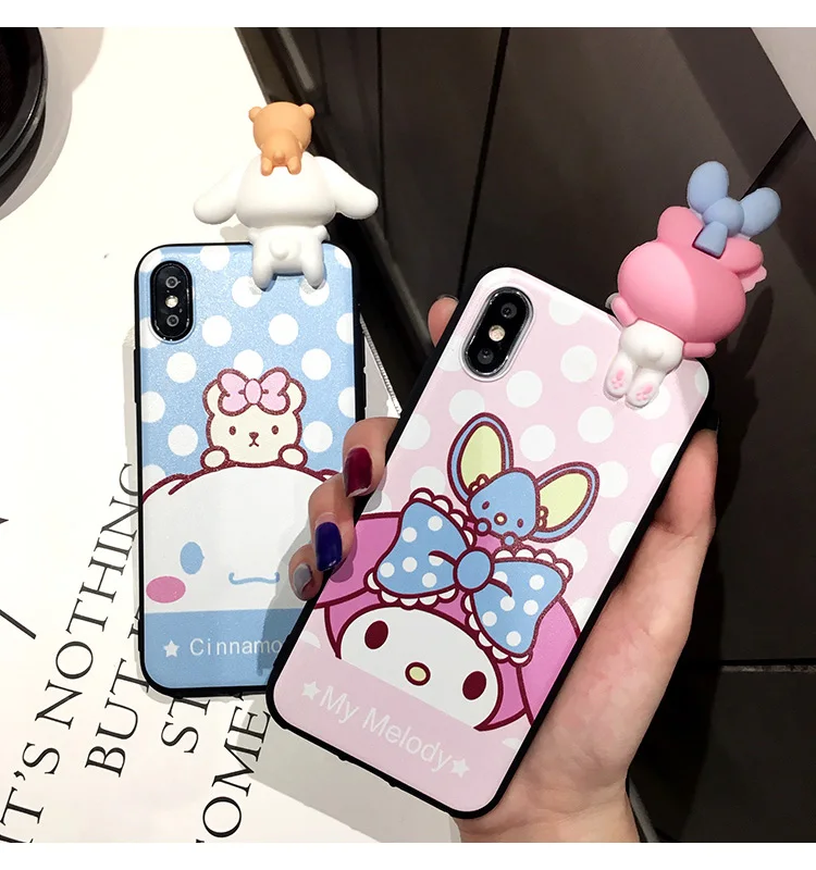 SAM S10 3D Cute My melody Soft TPU Phone Case For Samsung Galaxy plus S9 S9P S8 S8p S7 Edge Note 8/9 Cartoon Dog back cover |