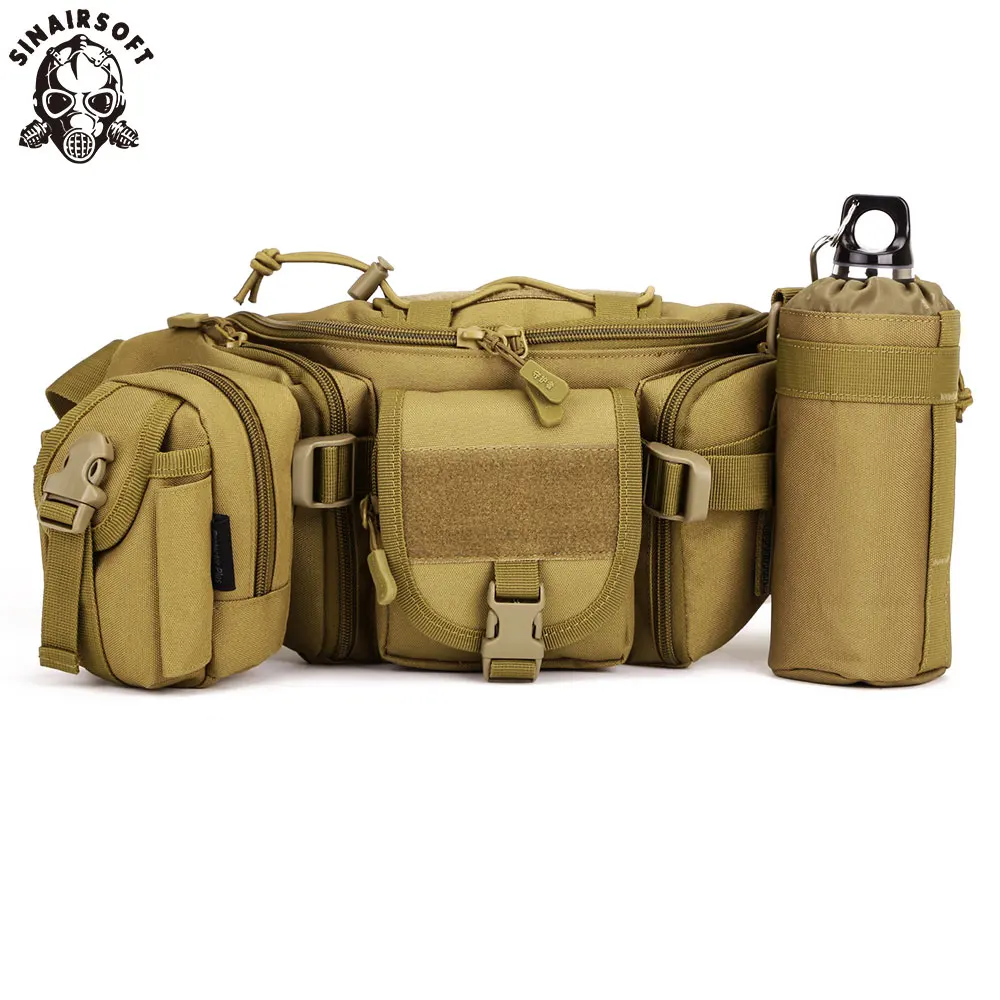 

SINAIRSOFT уличная Сумка для кемпинга альпинизма тактическая Сумка Molle Водонепроницаемая походная Рыбалка Спортивная охотничья комбинированна...