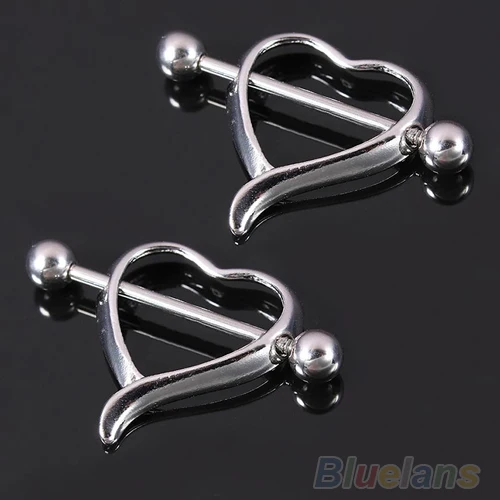 24 шт сексуальное сердце любовь ниппель щитки Штанга Кольцо пирсинг ювелирные