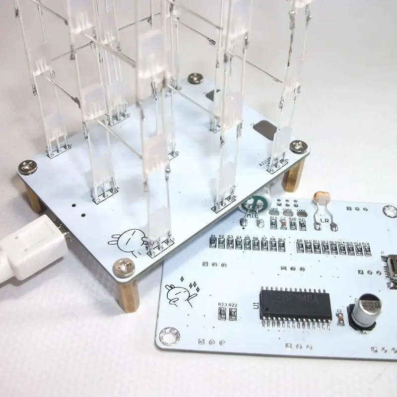 Diy электронный набор 3x3x4 куб разноцветный светодиодный светильник Наборы для