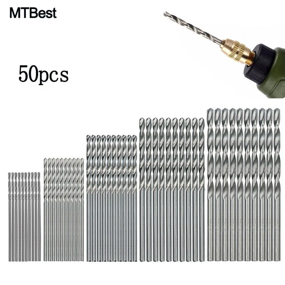 

Набор сверл из быстрорежущей стали, 50 шт., 1/1/1/2/2/2/3 мм