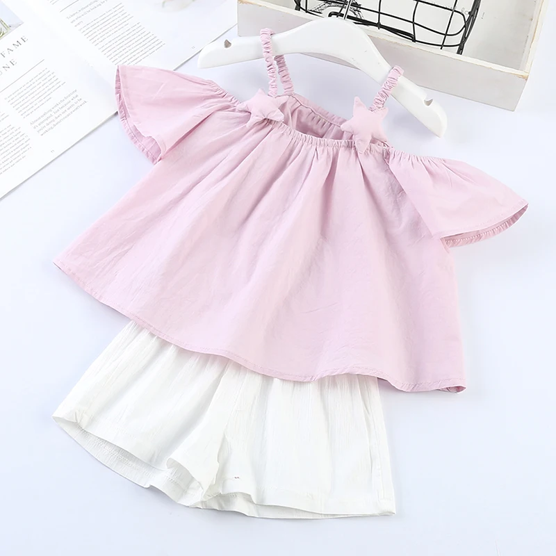 Комплект одежды для девочек Bear Leader милый топ на бретельках без бретелек и звезд +