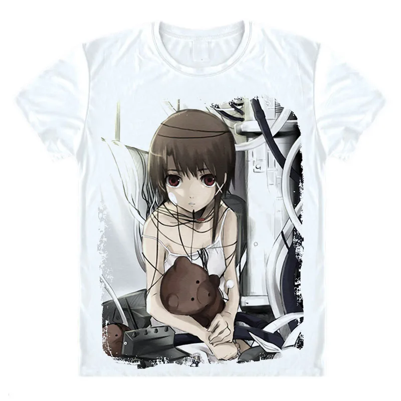 Винтажная футболка с короткими рукавами Серия экспериментов Lain|vintage tshirt|t shirtscience