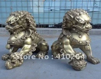 SCY [хорошая скидка] красивая чистая медь Китай JiXiang Богатство Собака Фу мужчины