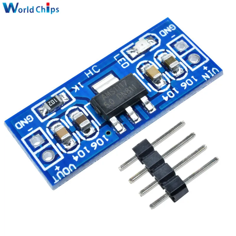 10 шт. Стандартный от 6 0 В-12 в до 5 В Φ модуль источника питания для Arduino Raspberry Pi PCB Board |