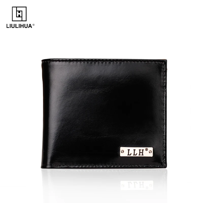 LIULIHUAMen ультра-тонкий передний карман кошелек с RFID Кожаный двухсторонний бумажник