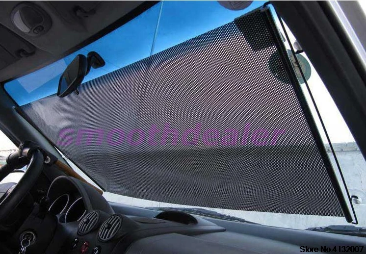 

Car Styling Black Car Auto Window Roll Blind Sunshade Windshield Sun Shield Visor 58 x125cm