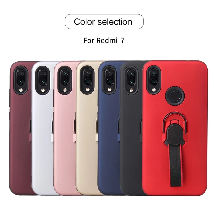 For Xiaomi Redmi Note 4 4X 5 6 7 Pro S2 Y3 Case Car Holder Magnetic Ring Bracket Rugged Armor Mi8 Mi9 Cover | Мобильные телефоны и