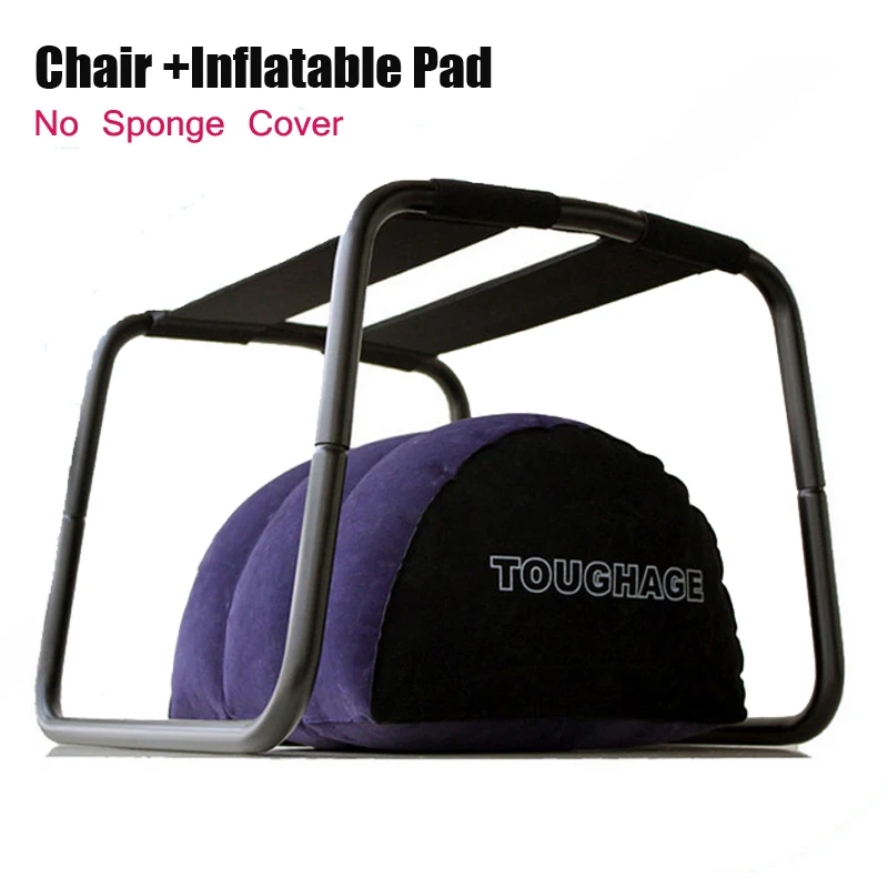 16%,Detachable fun Chair Steel Pipe Adult Product for Lovers Height Adjustable Heavy Loading Ideal Stool Ottomans Durable Use
