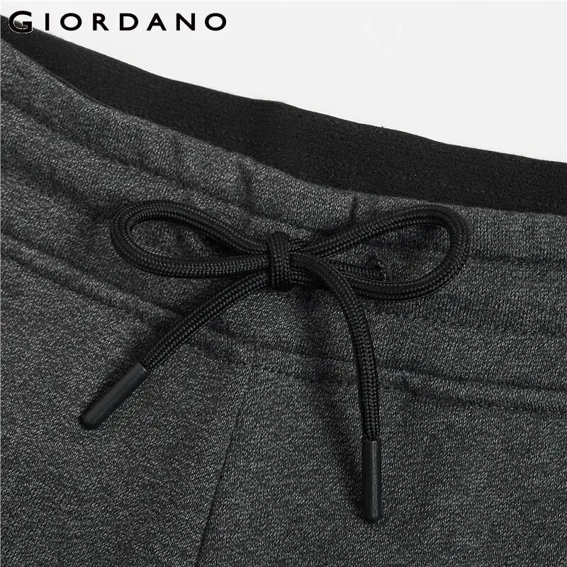 Giordano мужские спортивные эластичные брюки на резинке со шнурком имеется три