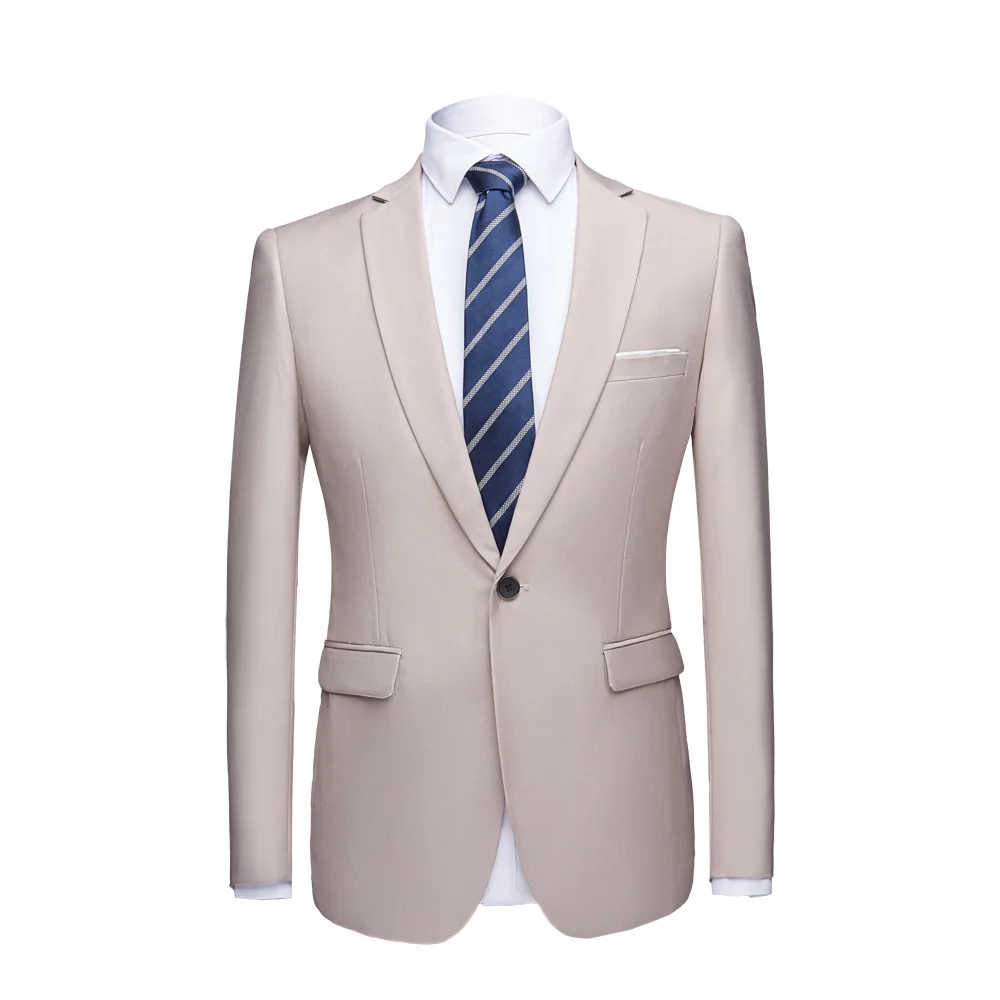Champagne jacket PYJTRL мужской качественный цветной деловой приталенный Повседневный Блейзер зеленый фиолетовый розовый Шампань желтый черный свадебный или Выпускной костюм пиджак - Цвет: Champagne jacket