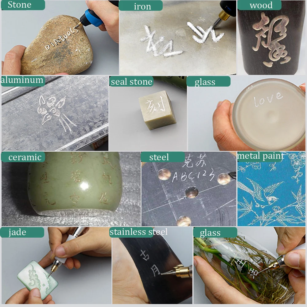 Электрическая ручка для гравировки 25 Вт регулируемая скорость резьба по дереву