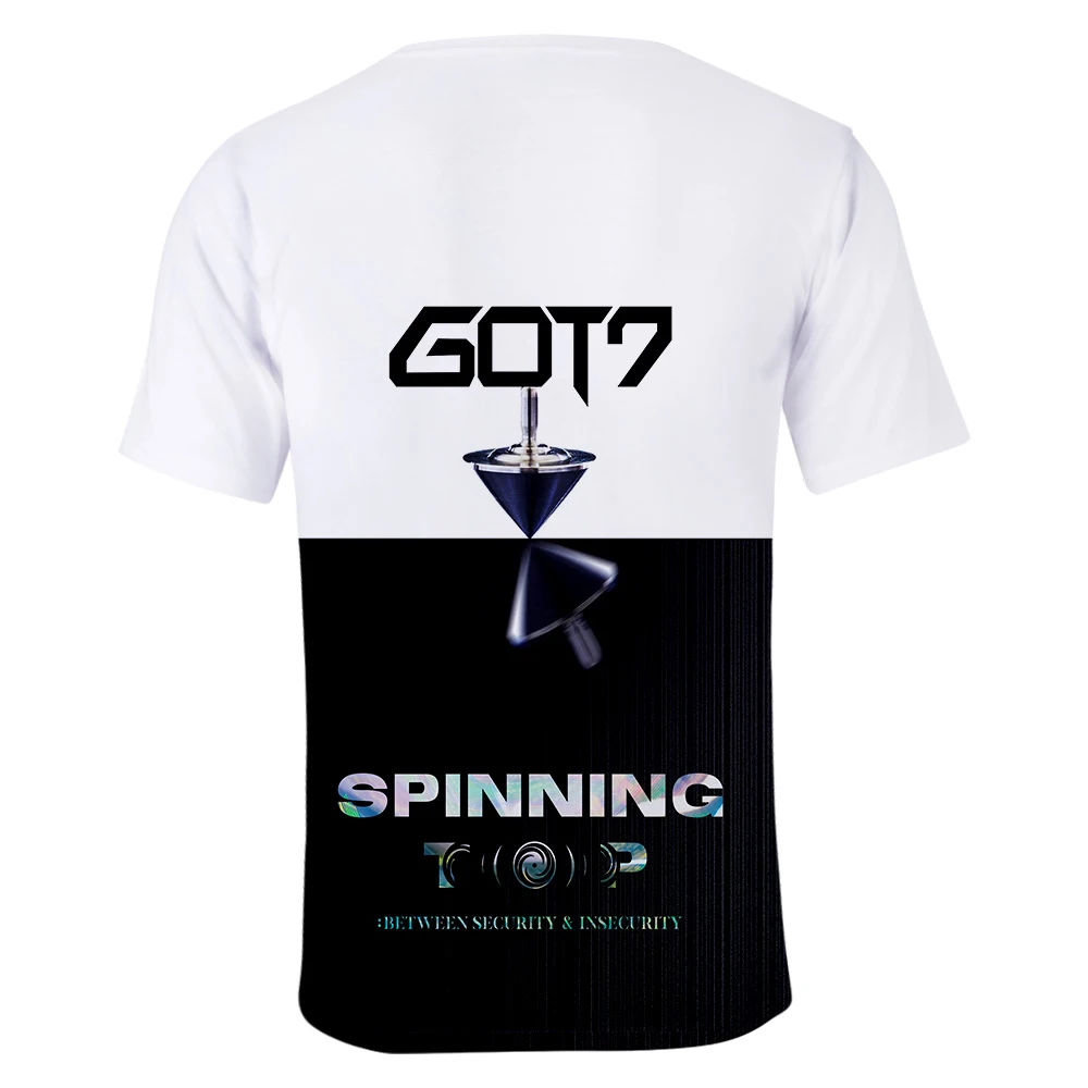 Мужская/Женская Повседневная футболка в стиле хип-хоп с 3D принтом GOT7 Jackson YoungJae