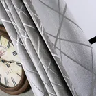 Европейский современный шенилл занавески для гостиной спальни окна Серебряный жаккард домашний декор cortinas