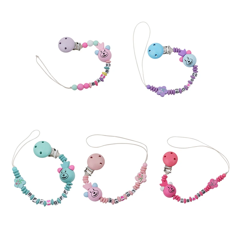 

1 Pcs Baby Toys New Wooden Teether Teething Beads Classic Wooden Toys Baby Teether Stroller Newborn Bottle Hanging Rattles