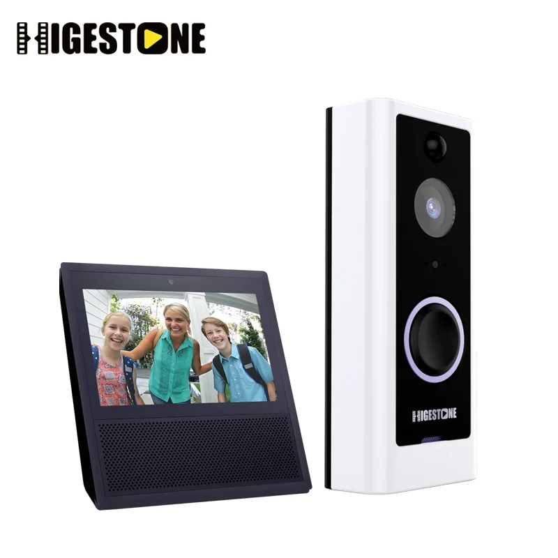 Беспроводной смарт Видеозвонок Higestone с Wi Fi IP65 дверной звонок ночное видение