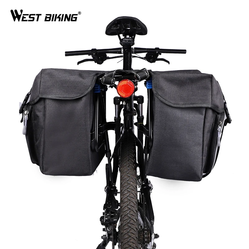Велосипедная сумка на заднее сиденье WEST BIKING 25 л вместительная стойку для горного