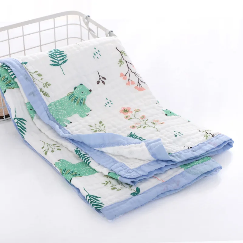 Одеяло для новорожденных постельные принадлежности детское муслиновое
