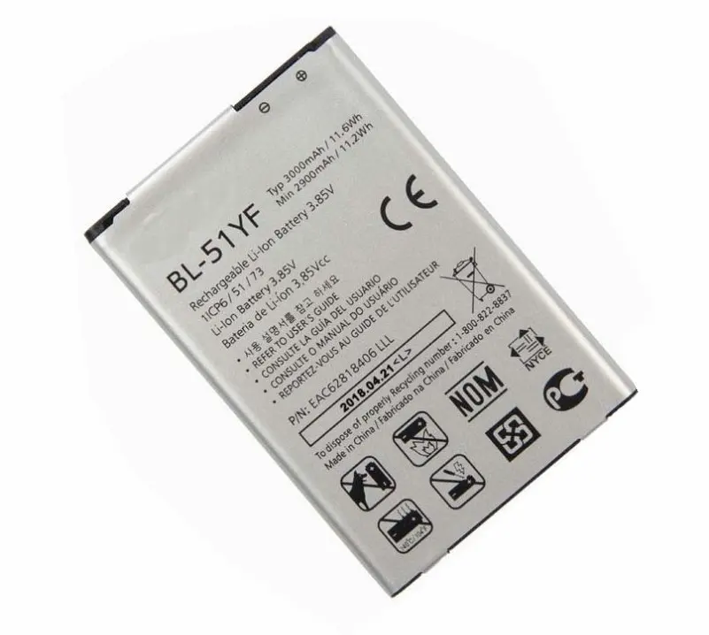2x3000 мАч Замена Батарея для LG G4 BL-51YF H815 H811 H810 VS986 VS999 US991 LS991 F500 G Stylo F500S F500L F500K |