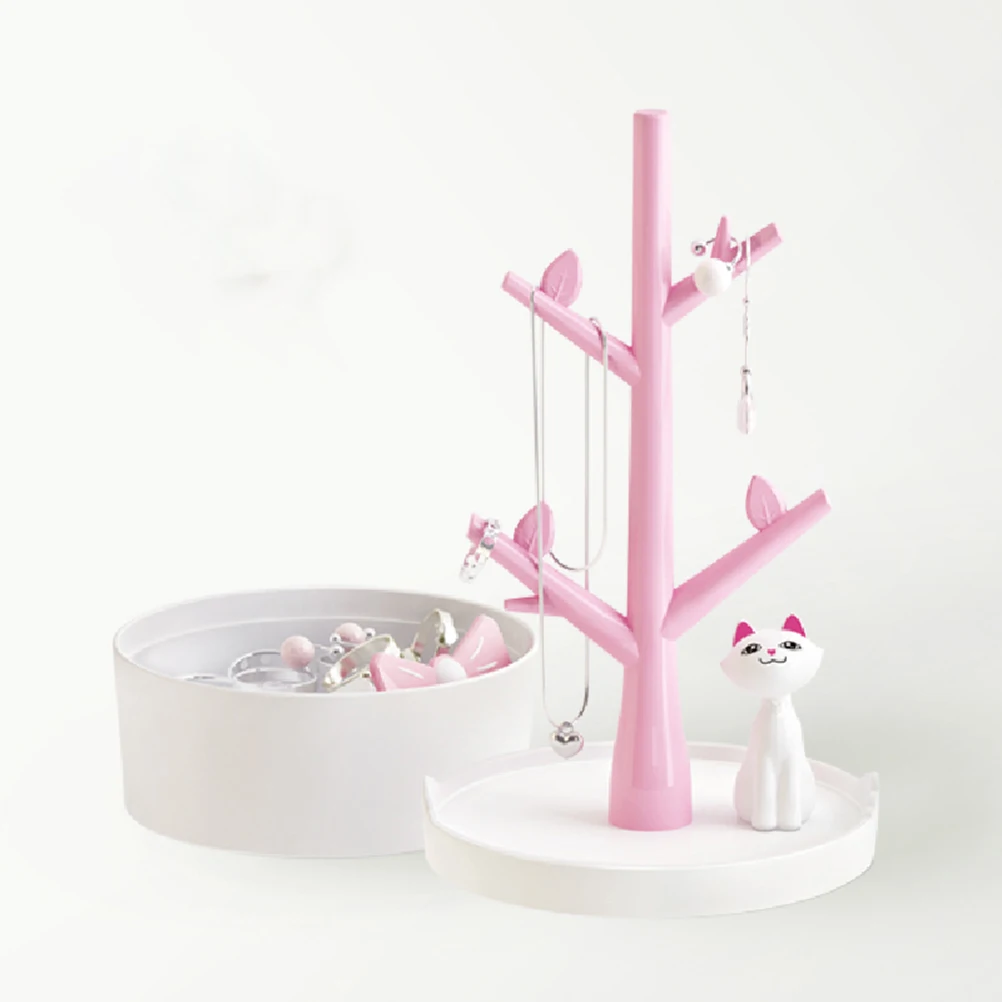 PIXNOR очень милый кот дизайн ювелирных изделий дисплей коробка серьги вешалки