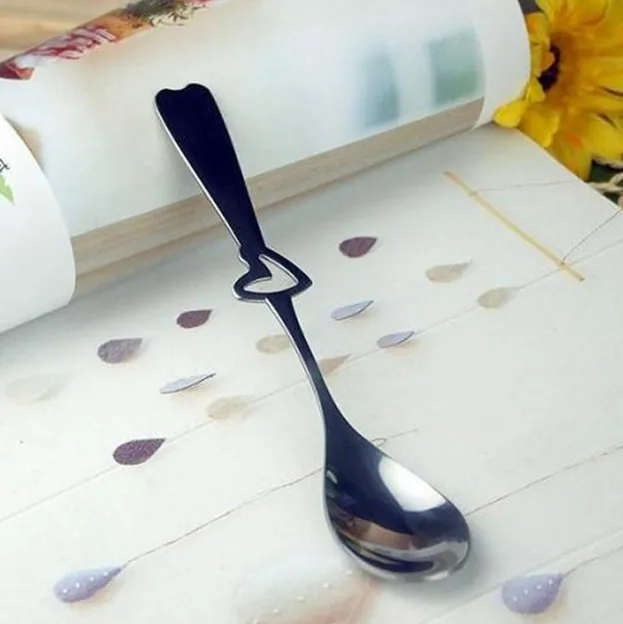 Столовые приборы из нержавеющей стали в форме сердца 3 шт./компл.|soup spoon|coffee spoonlong