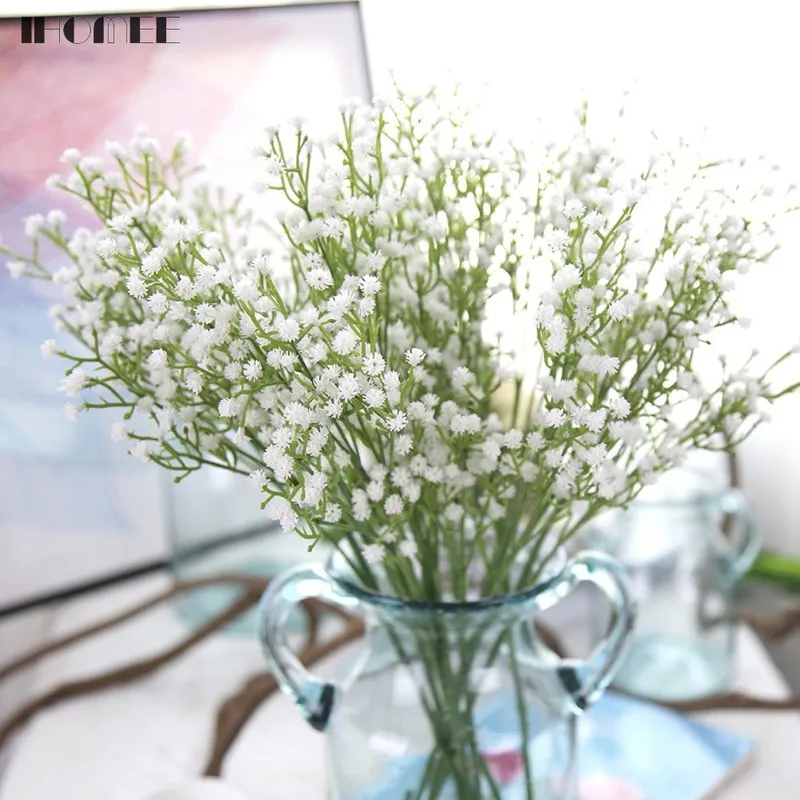 Искусственные Babysbreath свадебные декоративные пластиковые Гипсофилы маленькие