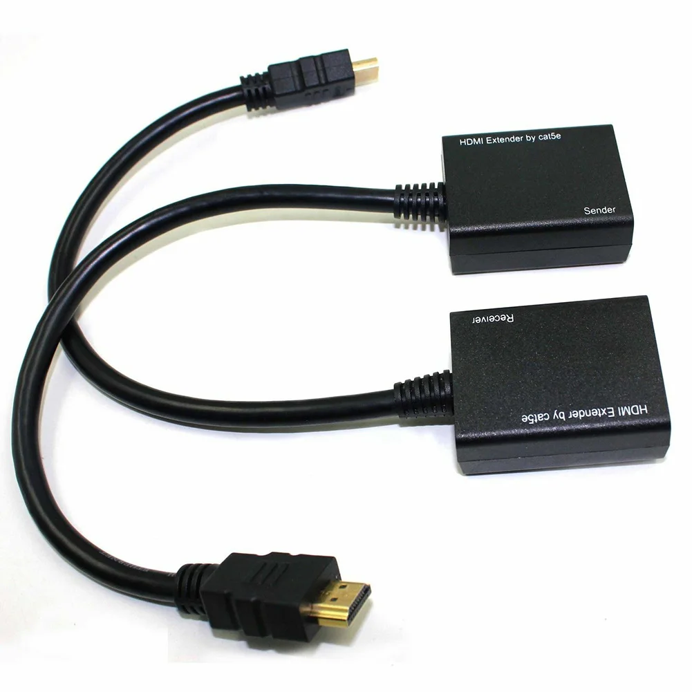 New Hot HDMI Over CAT5e CAT6 LAN Ethernet Balun Extender Repeater Up to 100ft 1080P NV99 | Мобильные телефоны и