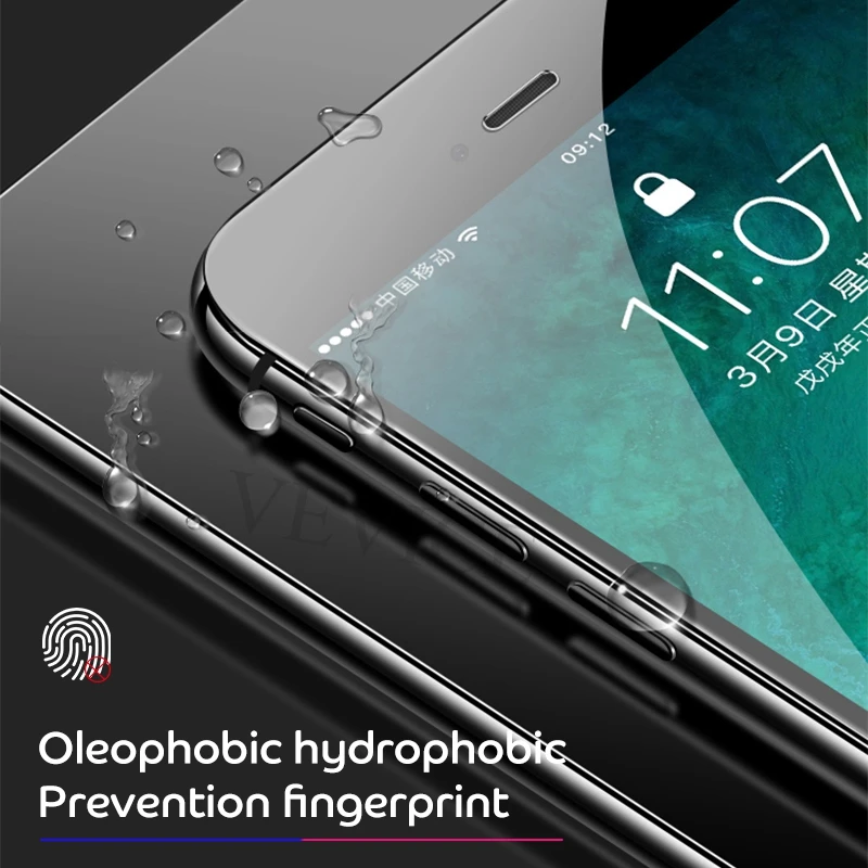 Для iPhone X мягкий защитный экран протектор для полный клей против царапин черная