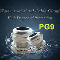 1 шт PG7 никелевые латунные металлические IP68 Водонепроницаемые кабельные сальники соединитель провода сальники для 3-6,5 мм кабеля