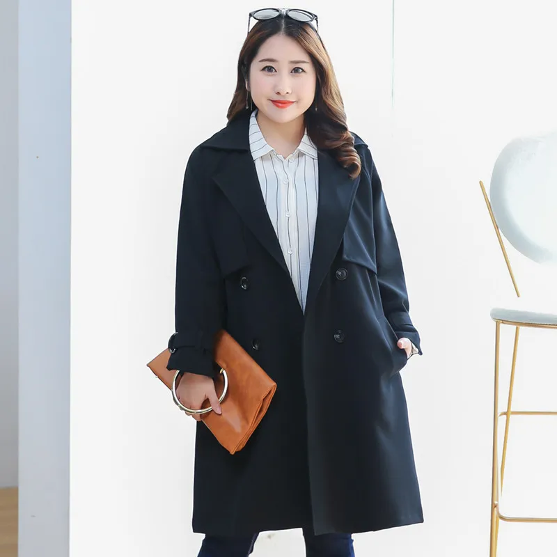 Женский тренчкот средней длины черная или желтая ветровка модель A829 на весну