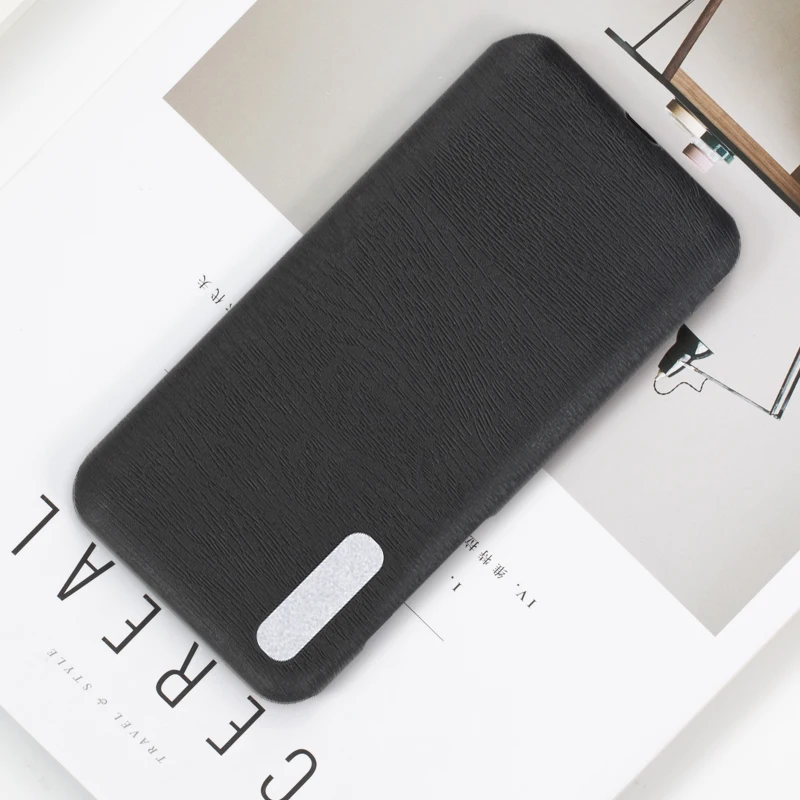 Чехол из искусственной кожи с деревянным покрытием для Samsung Galaxy A70 мягкий