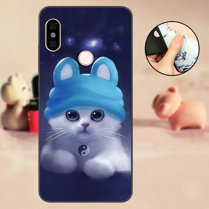 Защитный силиконовый чехол для Redmi S2 задняя крышка из ТПУ Xiaomi черный мягкий