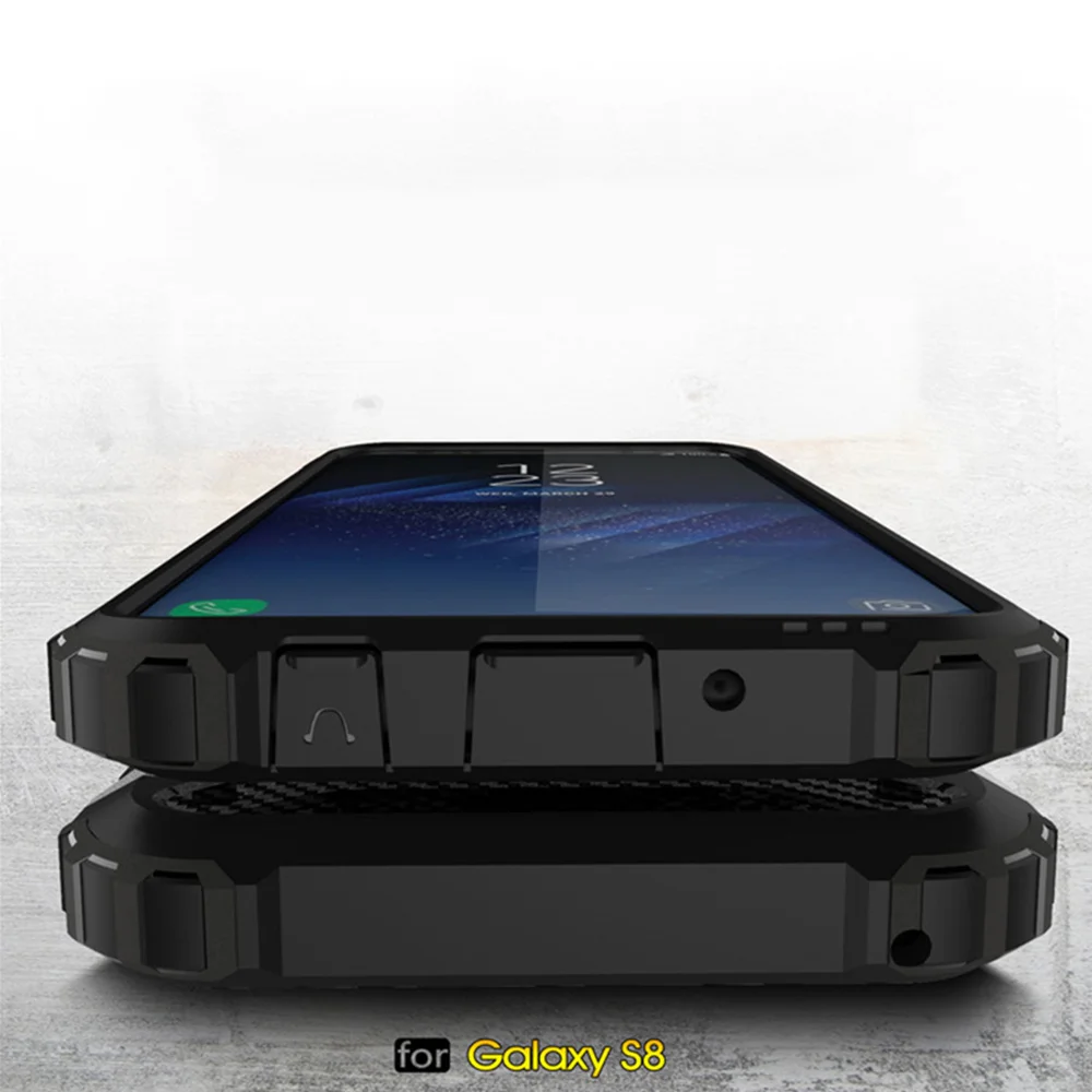 Жесткий прочный противоударный чехол для телефона Samsung S8 Plus Броня сильная Hybrid Tough