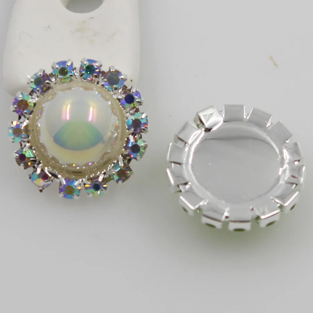 10 шт. круглые пуговицы с жемчугом 18 мм|rhinestone buttons|round rhinestone buttonpearl buttons |