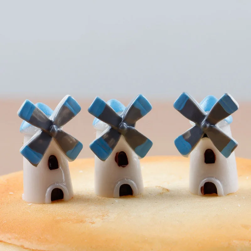 min order $10 Mini world landscaping decorative micro artificial mini house windmill DIY accessories material | Дом и сад
