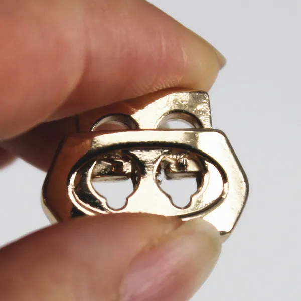 Металлическая пробка золотого цвета зажимные зажимы с пряжкой для шнура