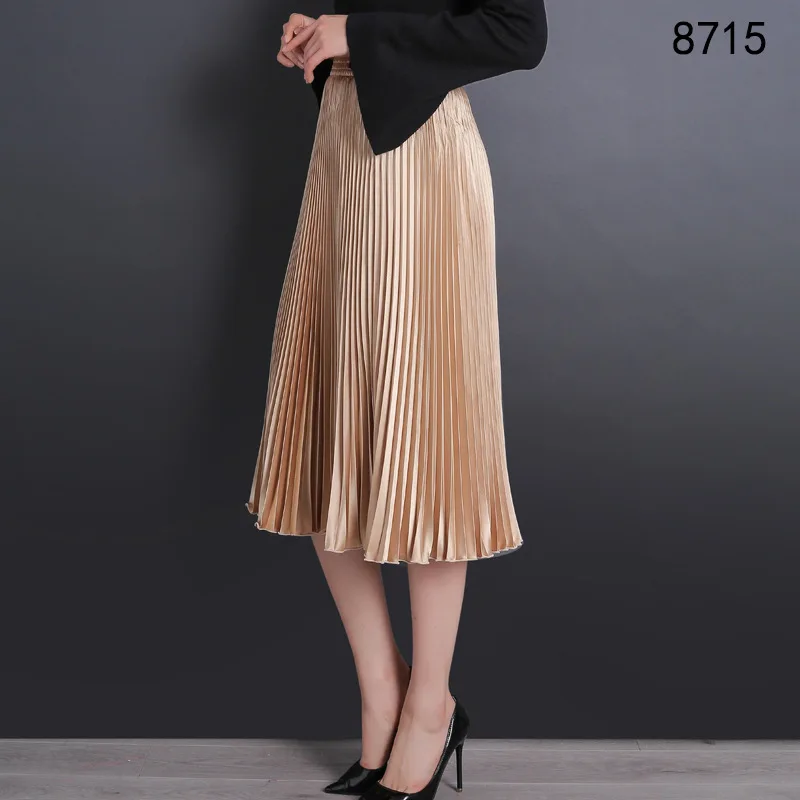 Элегантные плиссированные юбки для женщин новая модная плиссированная юбка